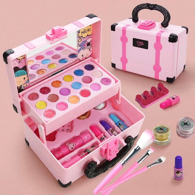 Beauty Makeup Kit For Kids - Kids Makeup Cosmetics Playing Box Princess