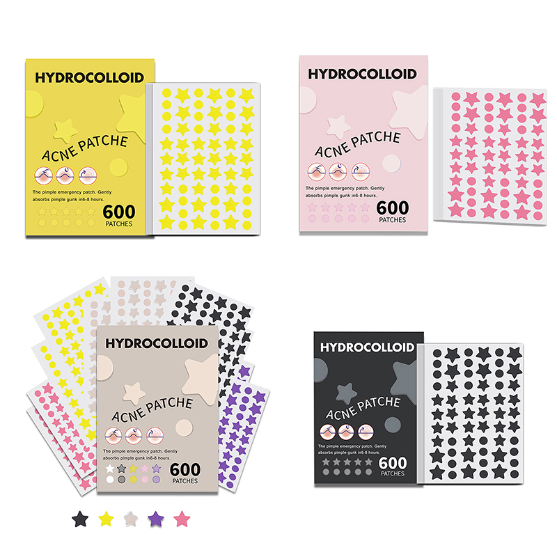 Beauty With Makeup - 600Pcs/set Star Pimple Patch Acne Colorful