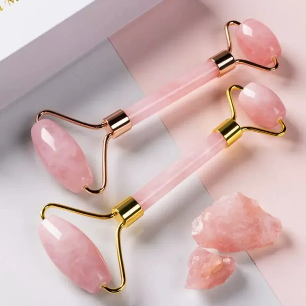 Jade Roller Gua Sha - 3Pcs Gua Sha Scraper Board Roller
