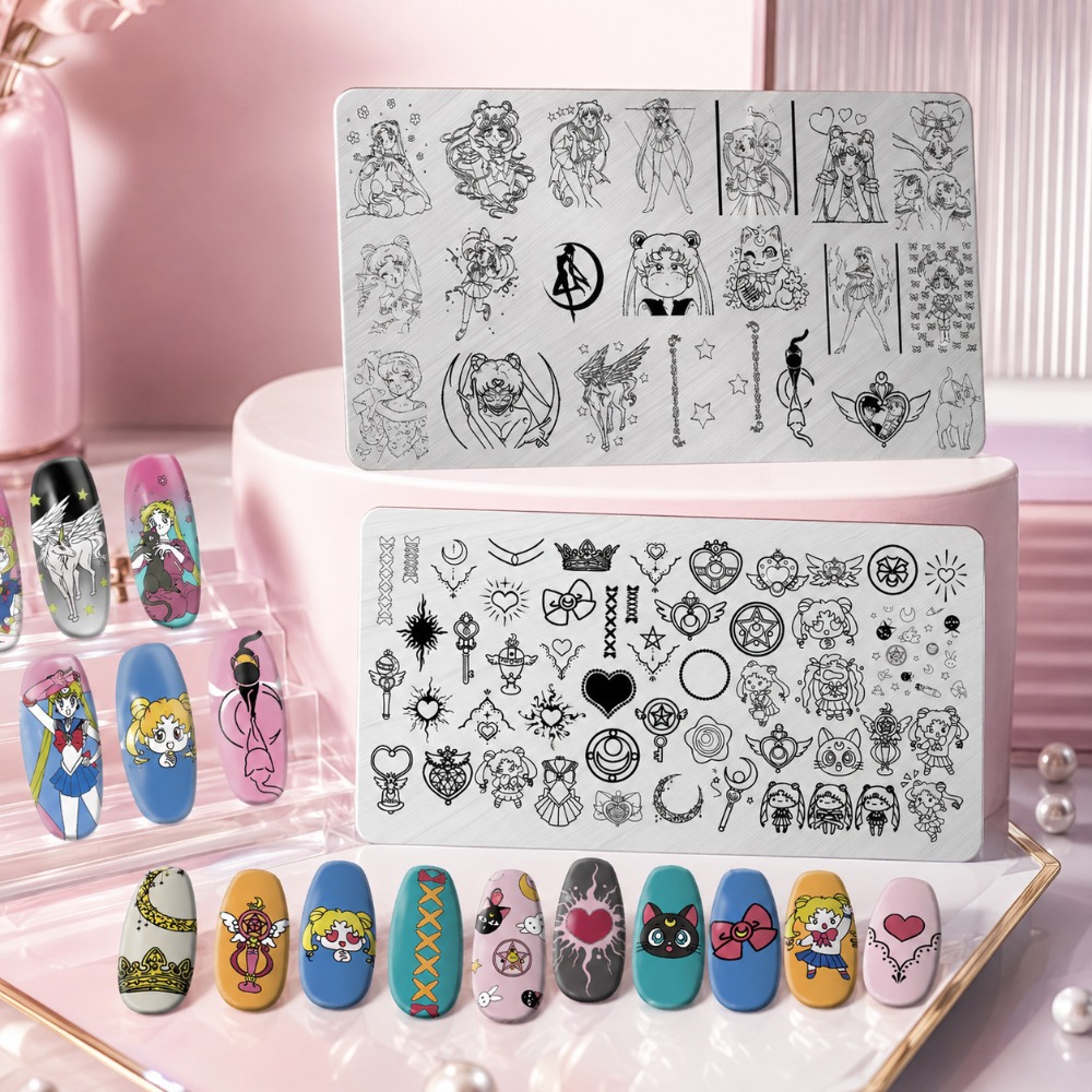 Sailor Moon Anime Nail Stampin - Nail Art Stamping Kit recension och pris