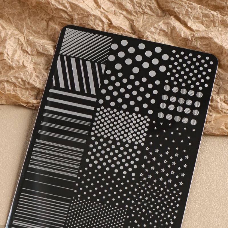 /Vly/Cute Dotting & Strip Line - Nail Art Stamping Kit recension och pris
