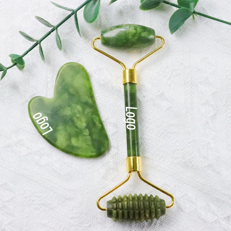 Jade Spike Roller & Gua Sha Se - Jade Roller Gua Sha recension och pris