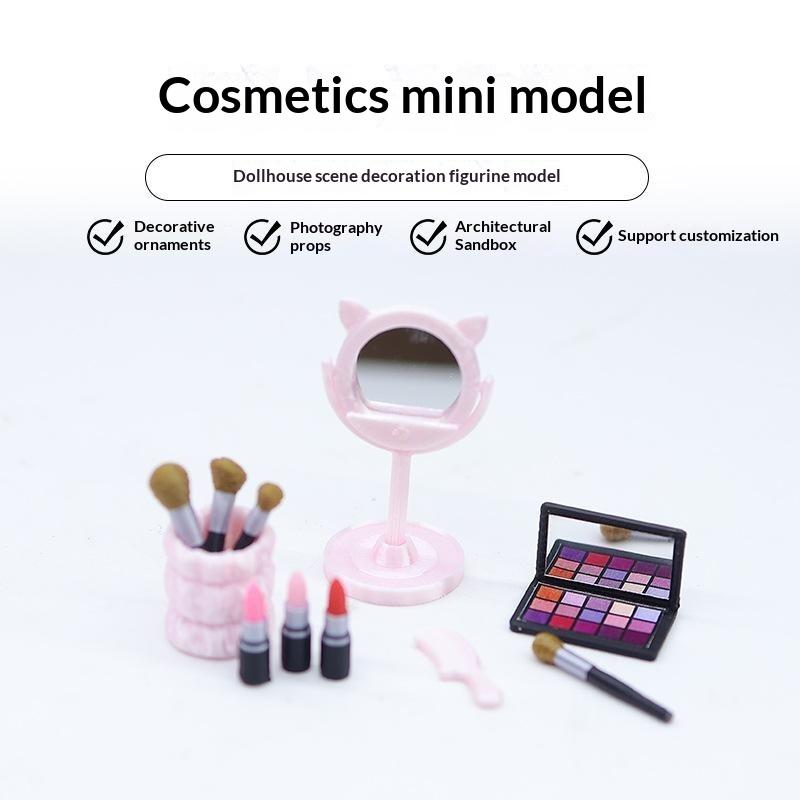 1Pc Mini Dollhouse Makeup Brus - Beauty Makeup Kit recension och pris