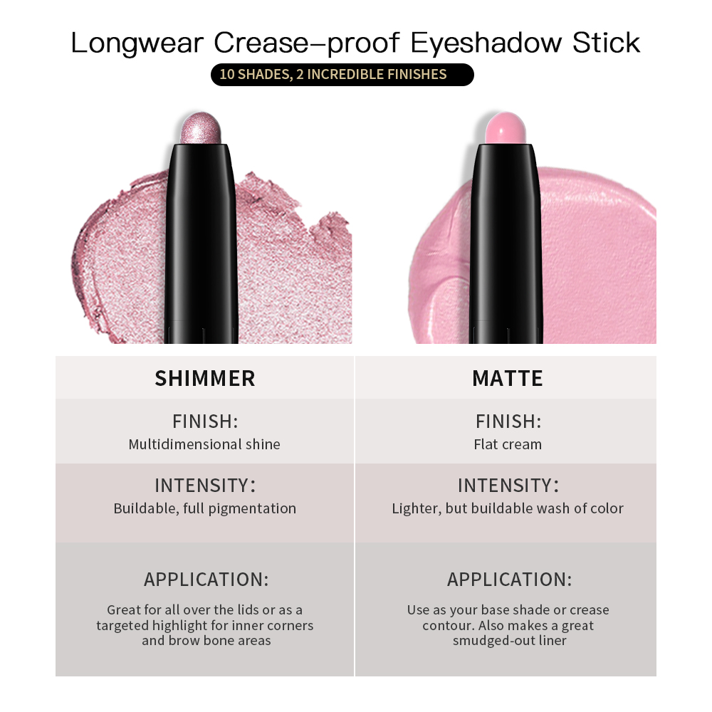 12 Colors Eyeshadow Pencil Sti - Eyeshadow Glitter Pigment recension och pris