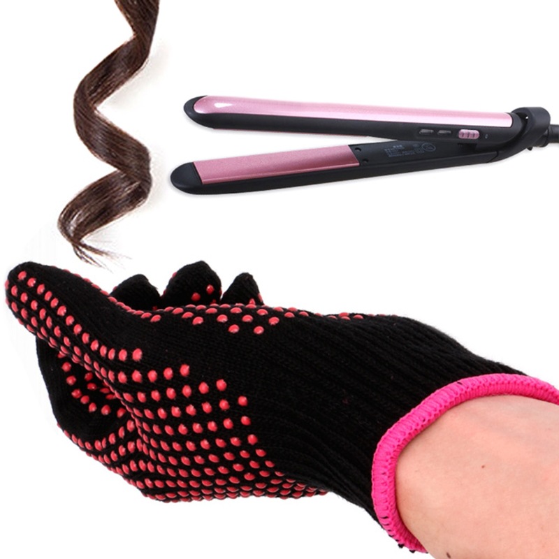 Heat Resistant Hair Styling Gl - Hair Straightener recension och pris