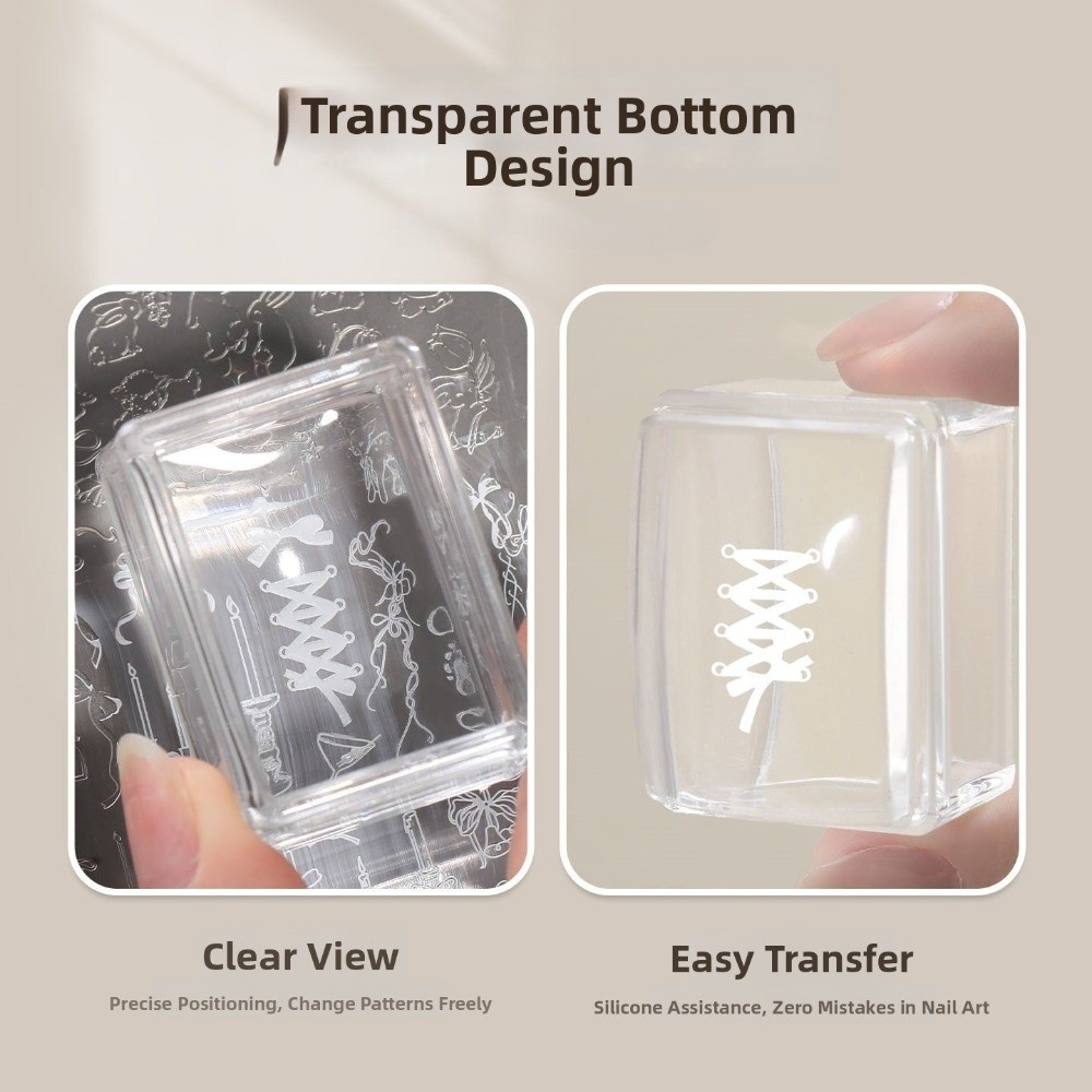 New Transparent Nail Art Stamp - Nail Art Stamping Kit recension och pris