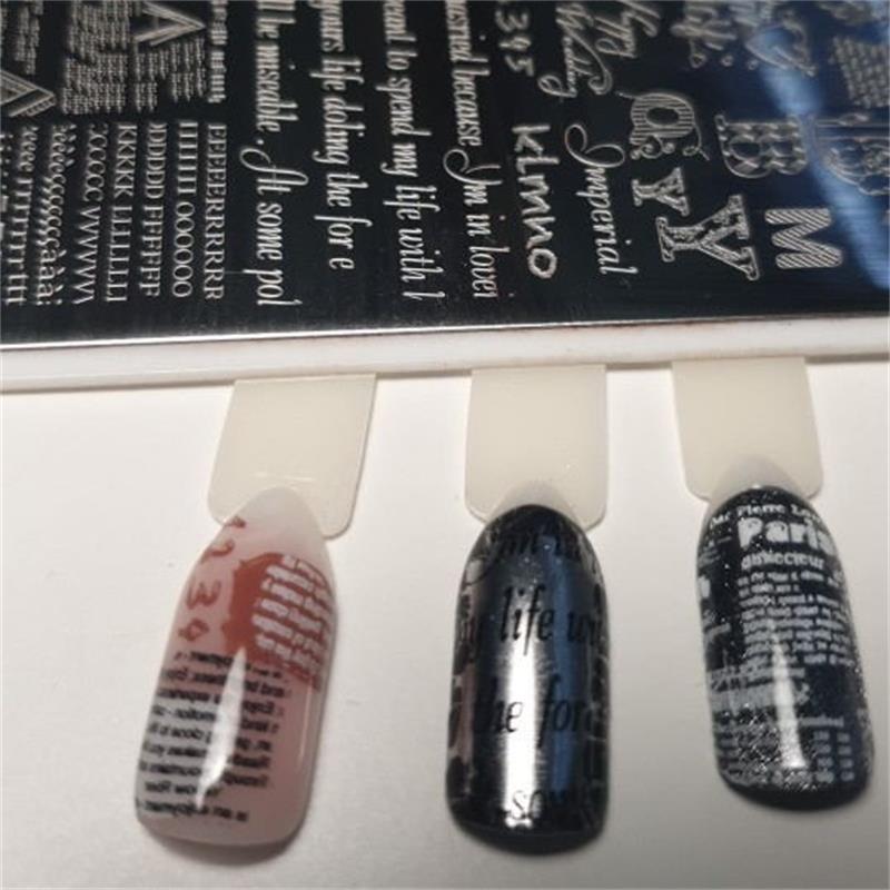 Newspaper Splice Theme Printed - Nail Art Stamping Kit recension och pris