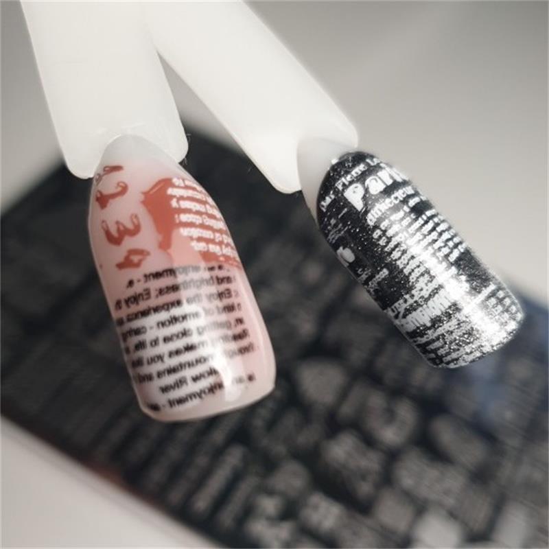 Newspaper Splice Theme Printed - Nail Art Stamping Kit recension och pris