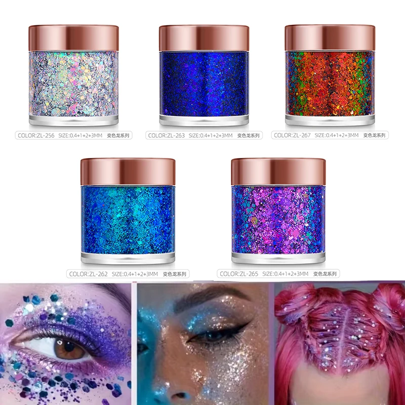 1Pc Sequins Body Glitter Gel M - Eyeshadow Glitter Pigment recension och pris