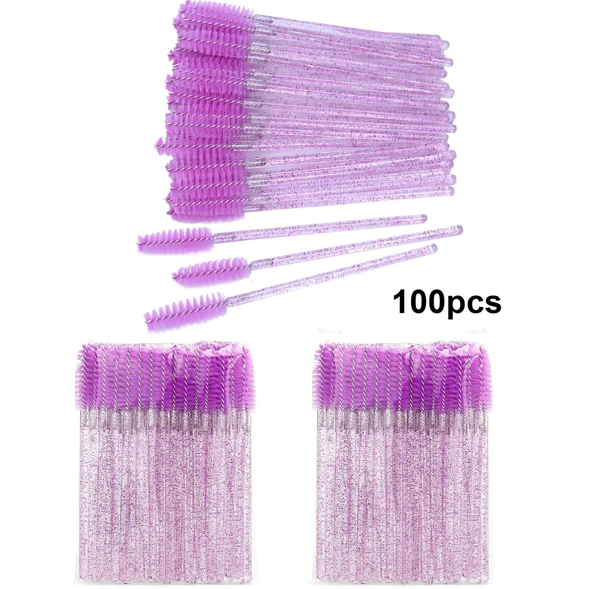 100pcs Disposable Eyelash Brus - Beauty Makeup Brands recension och pris