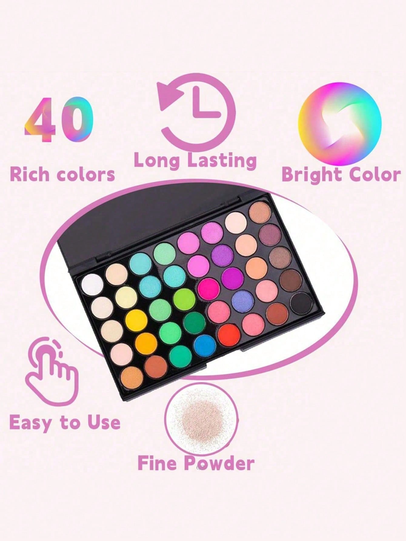 Nail Art Pigment Powder Palett - Eyeshadow Glitter Pigment recension och pris