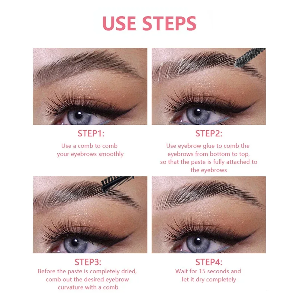 3D Eyebrow Glue Waterproof Eye - Beauty Makeup Fixer recension och pris