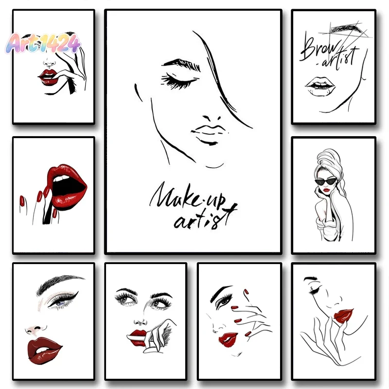 Fashion Makeup Poster Sexy Bea - Makeup Is Beauty Quotes recension och pris