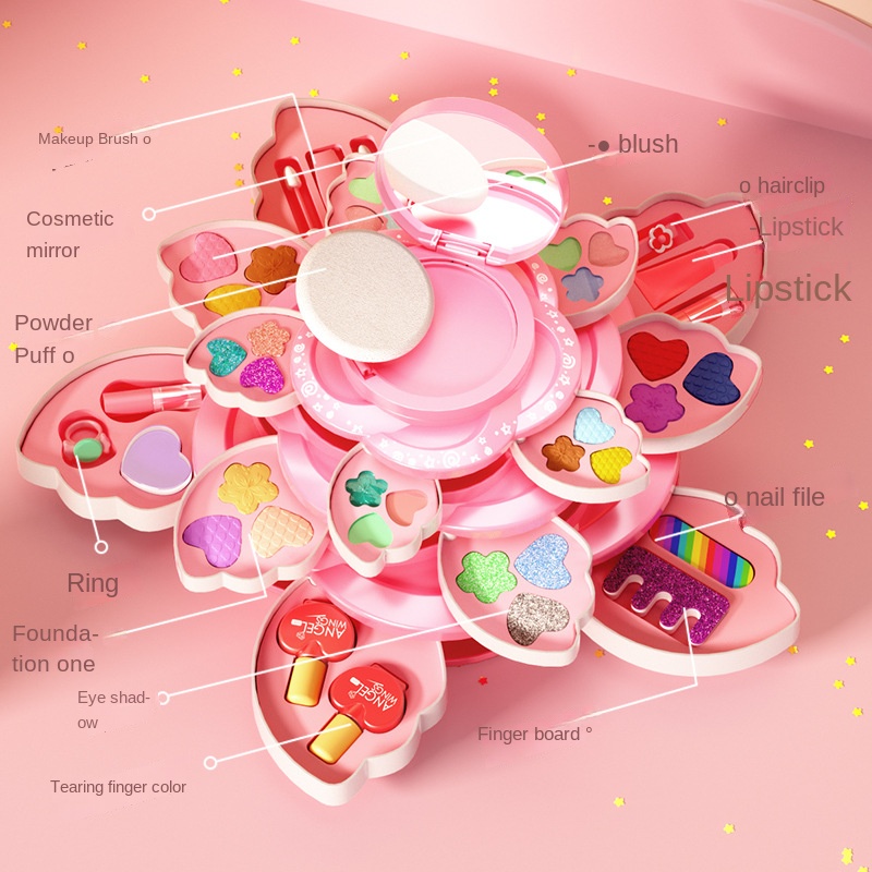 Makeup Box Rotating Opening Co - Beauty Makeup Kit For Kids recension och pris