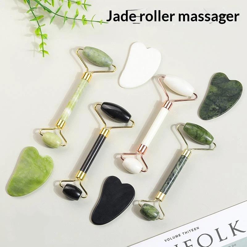【Y】1/2 PCS Natural Jade Roller - Jade Roller Gua Sha recension och pris