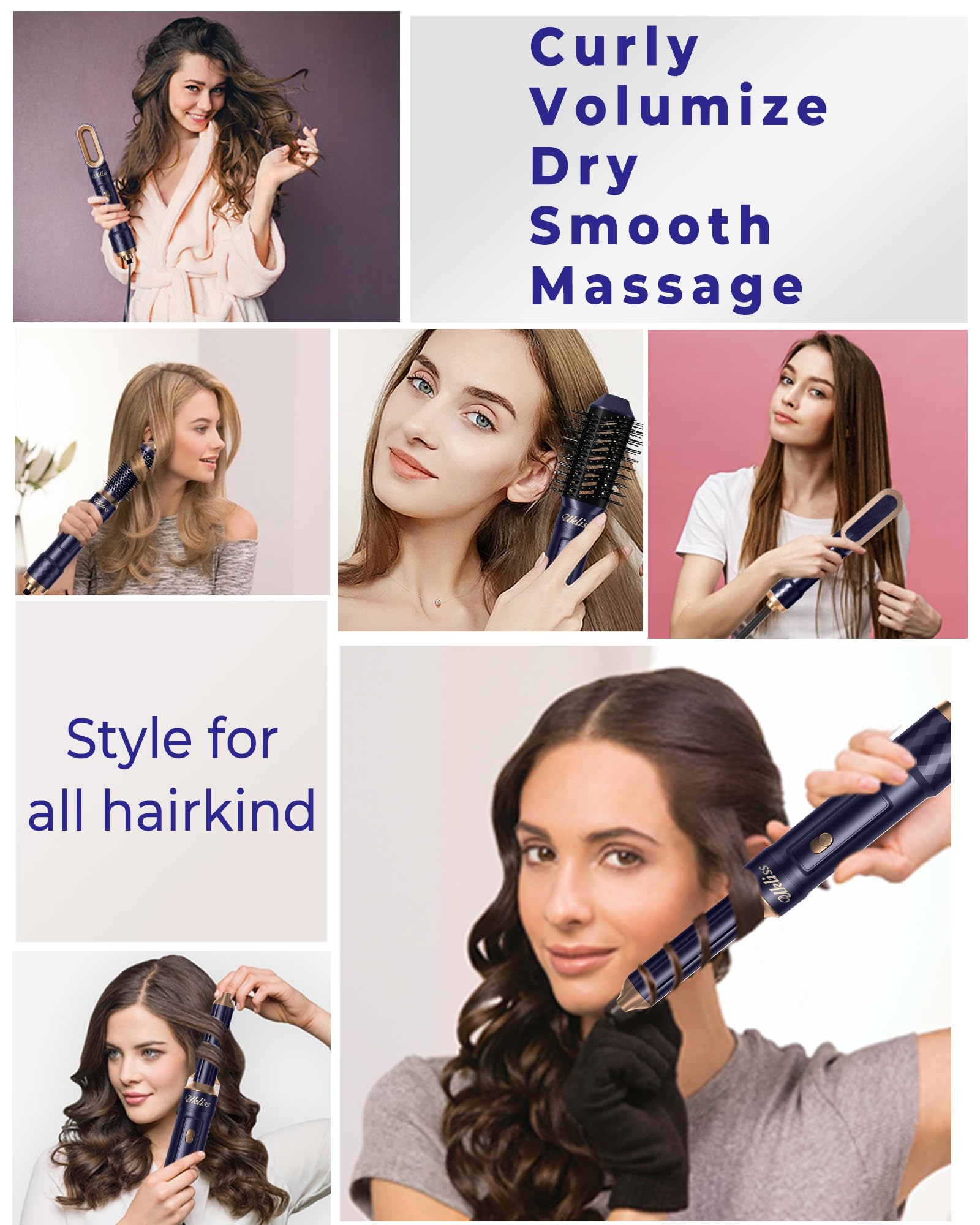 UKLISS 6 in 1 Hair Dryer Multi - Hair Straightener recension och pris