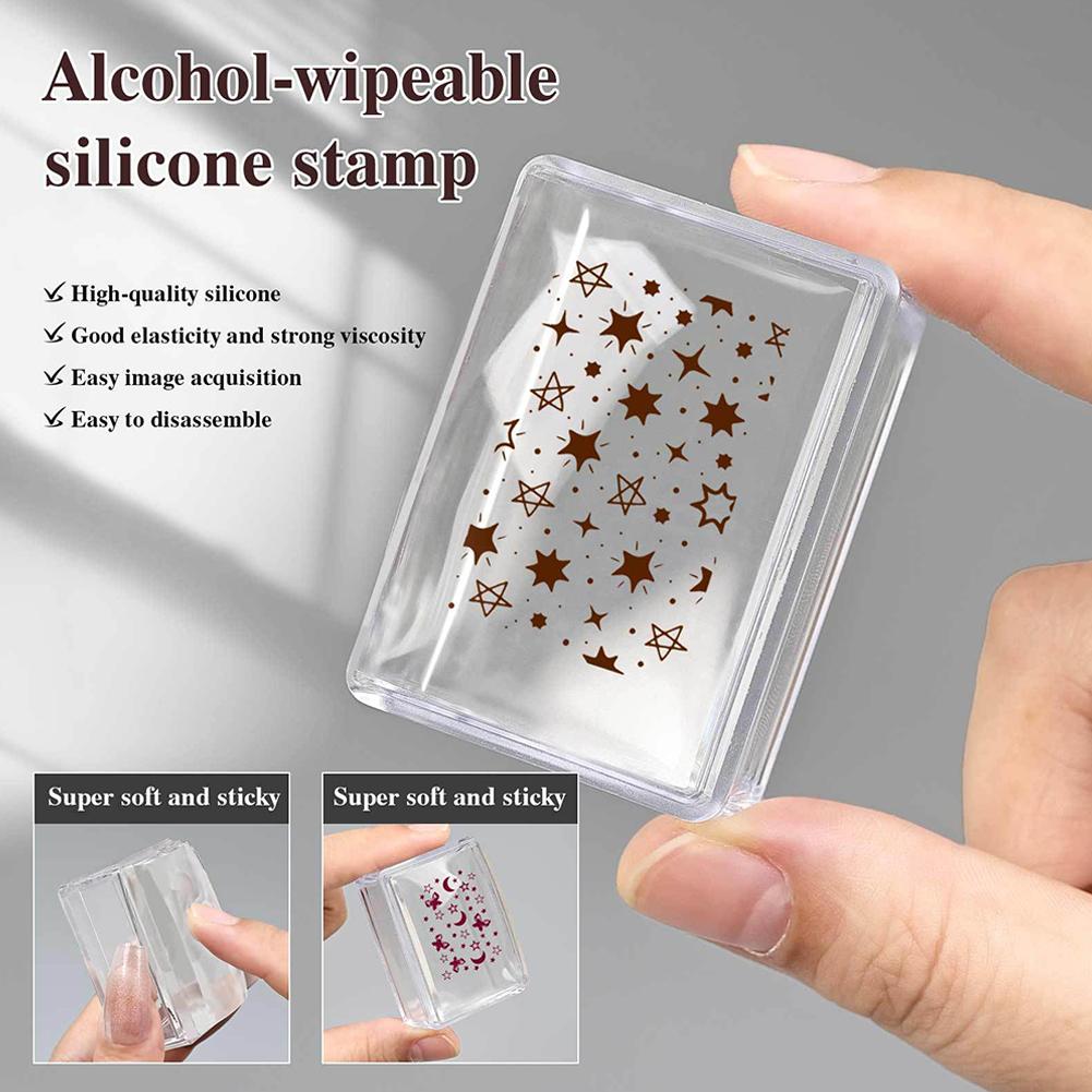 Circular/Square Silicone Frenc - Nail Art Stamping Kit recension och pris