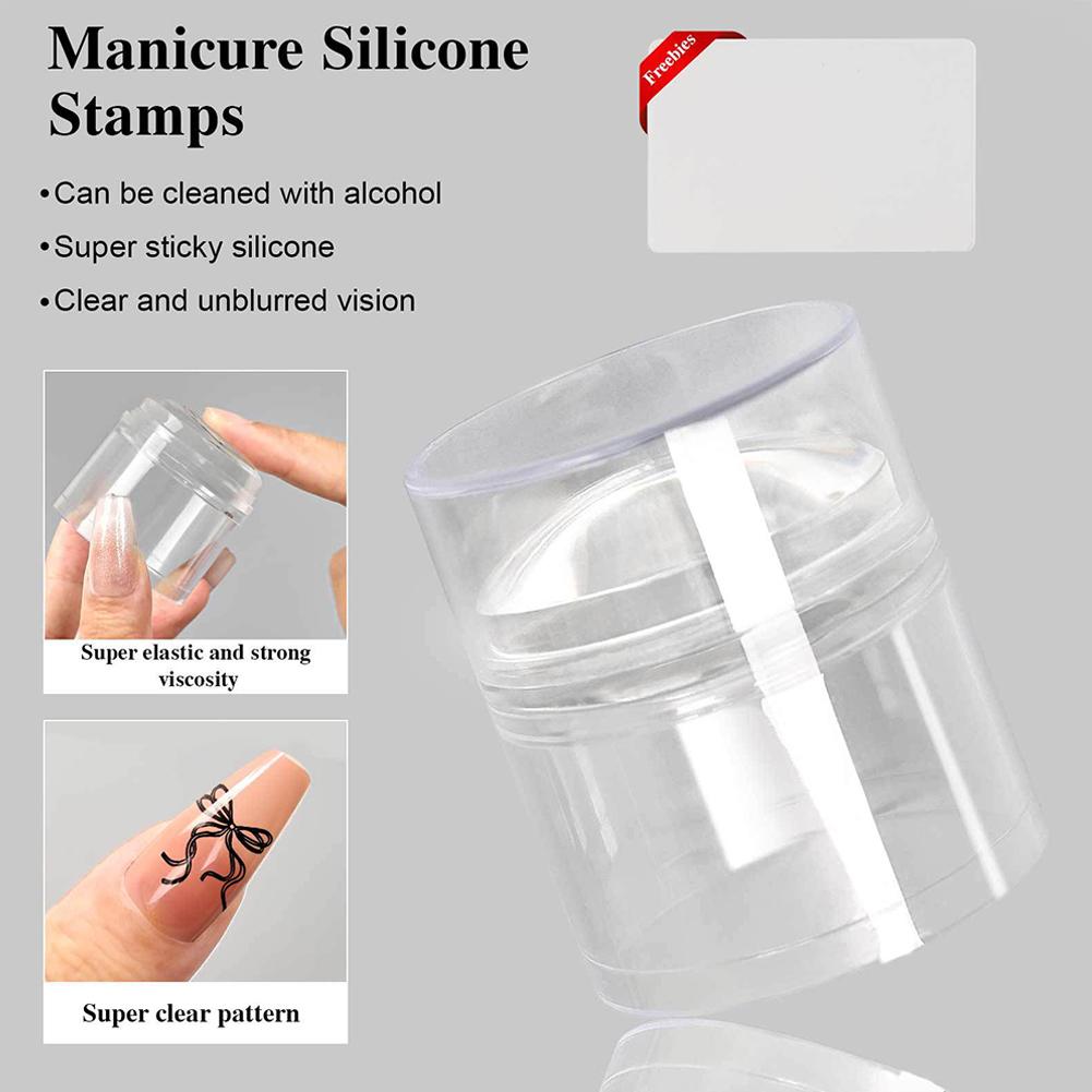 Circular/Square Silicone Frenc - Nail Art Stamping Kit recension och pris