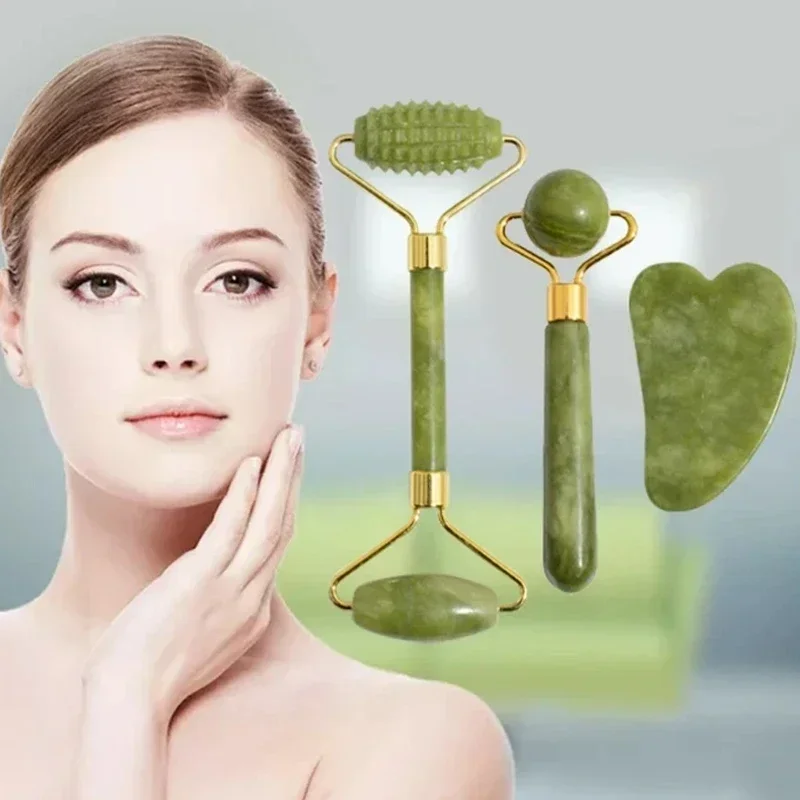 Natural Jade Roller Face Gua S - Jade Roller Gua Sha recension och pris