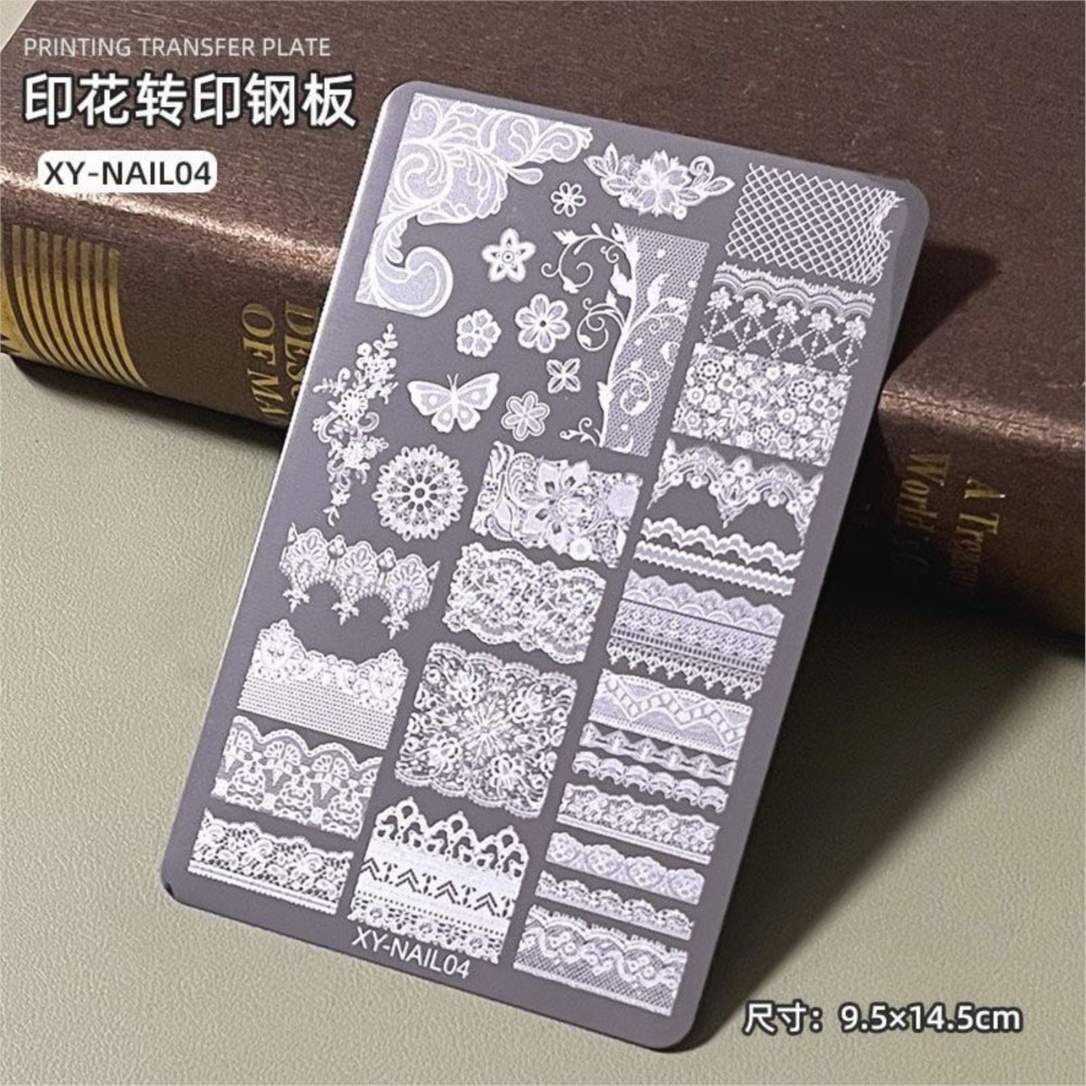 9*15cm 3D Lace Butterfly Nail  - Nail Art Stamping Kit recension och pris