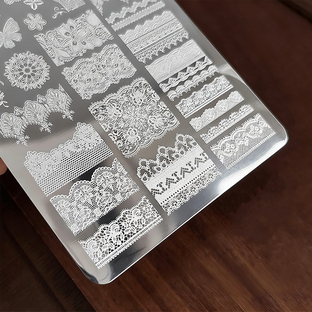 9*15cm 3D Lace Butterfly Nail  - Nail Art Stamping Kit recension och pris