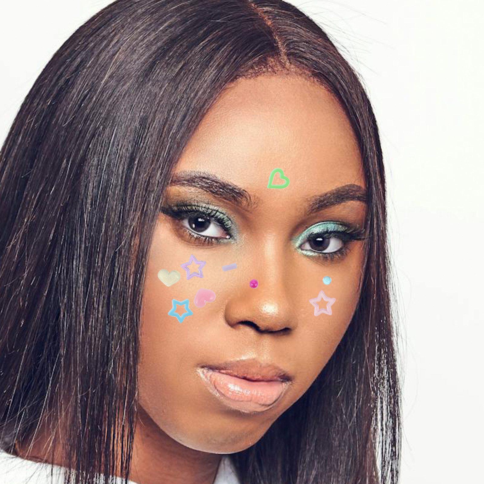 10Sheets Face Rhinestones Stic - Beauty With Makeup recension och pris
