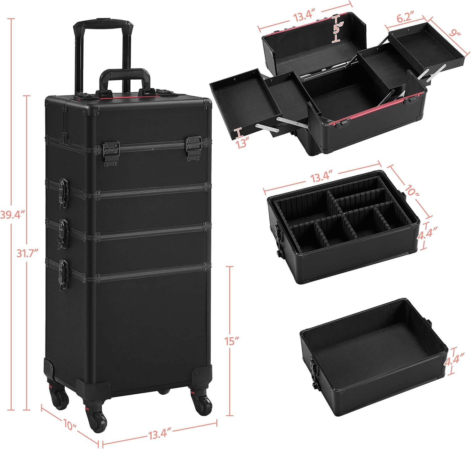 Rolling Makeup Train Case, Cos - Beauty With Makeup recension och pris