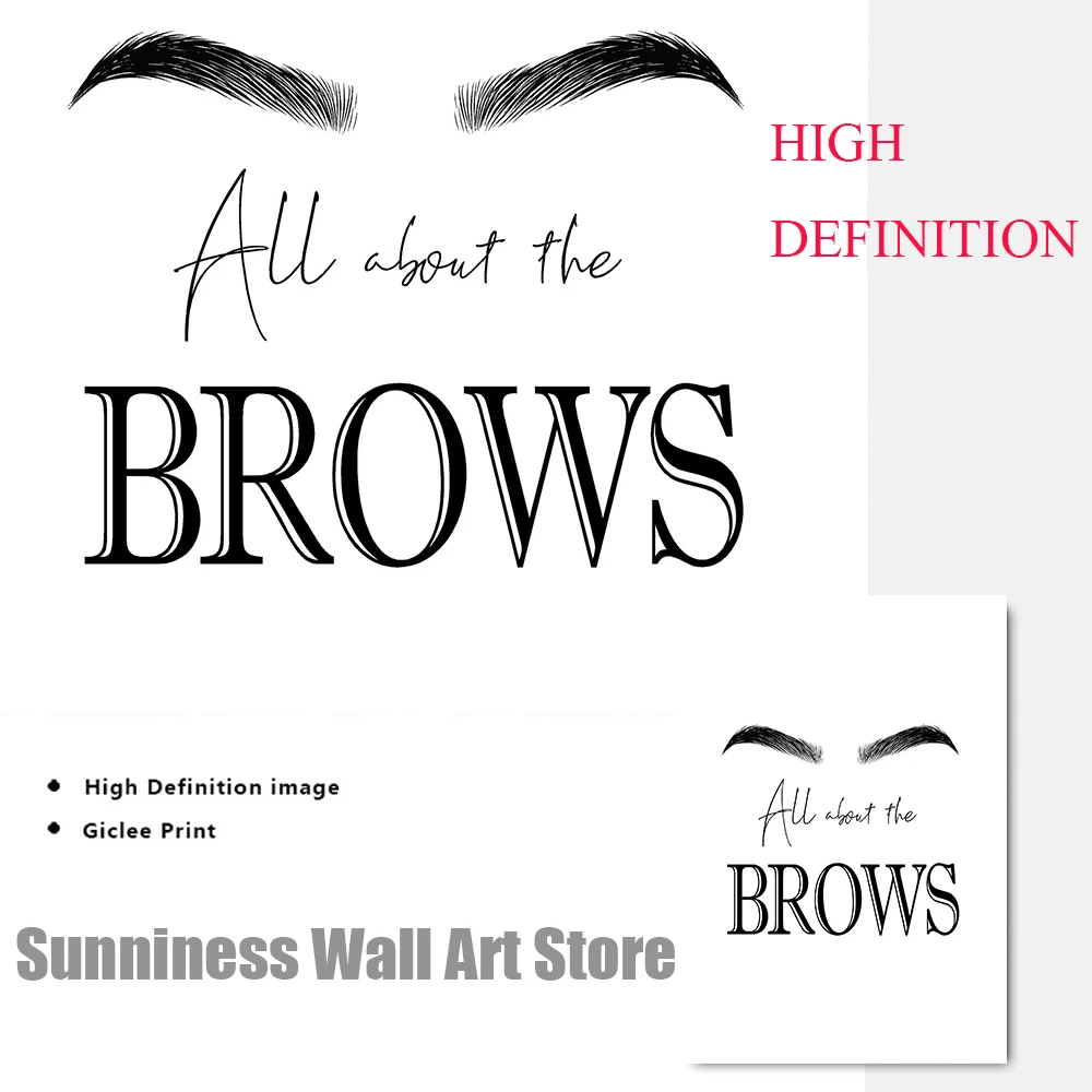 Fashion MakeUp Canvas Painting - Makeup Is Beauty Quotes recension och pris