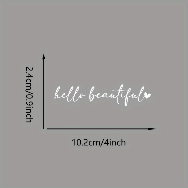 Beauty Quote Sticker Set 2PCS  - Makeup Is Beauty Quotes recension och pris